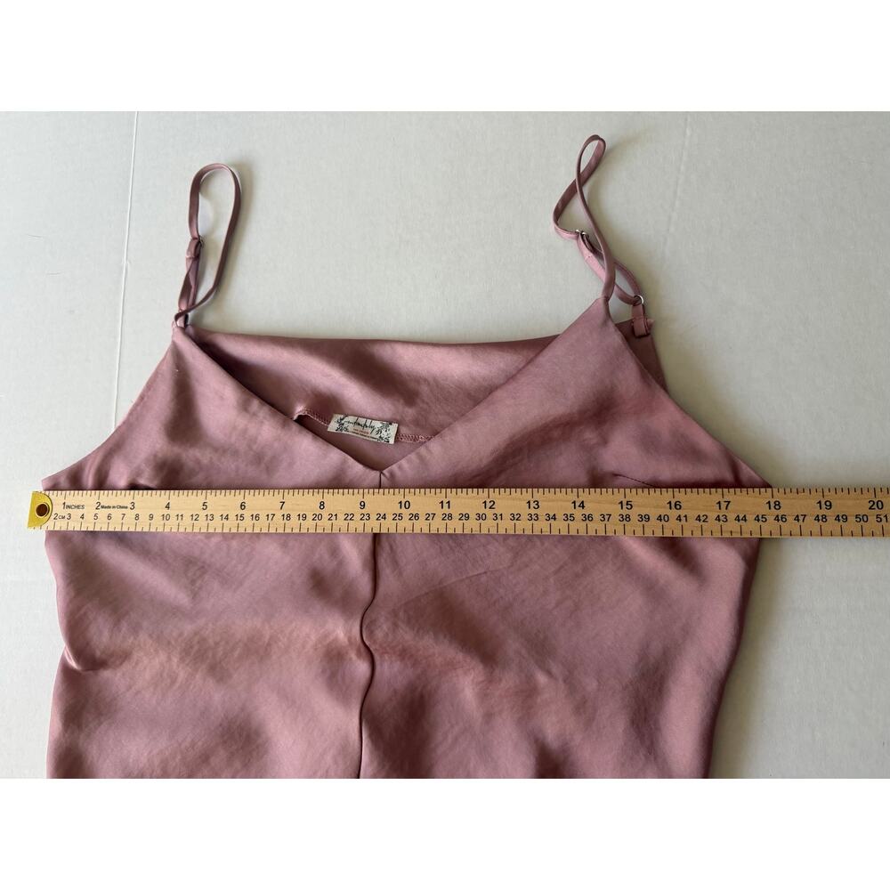 intimately free people Size M Satin Midi Slip Dress Right This Way - Picture 7 of 9